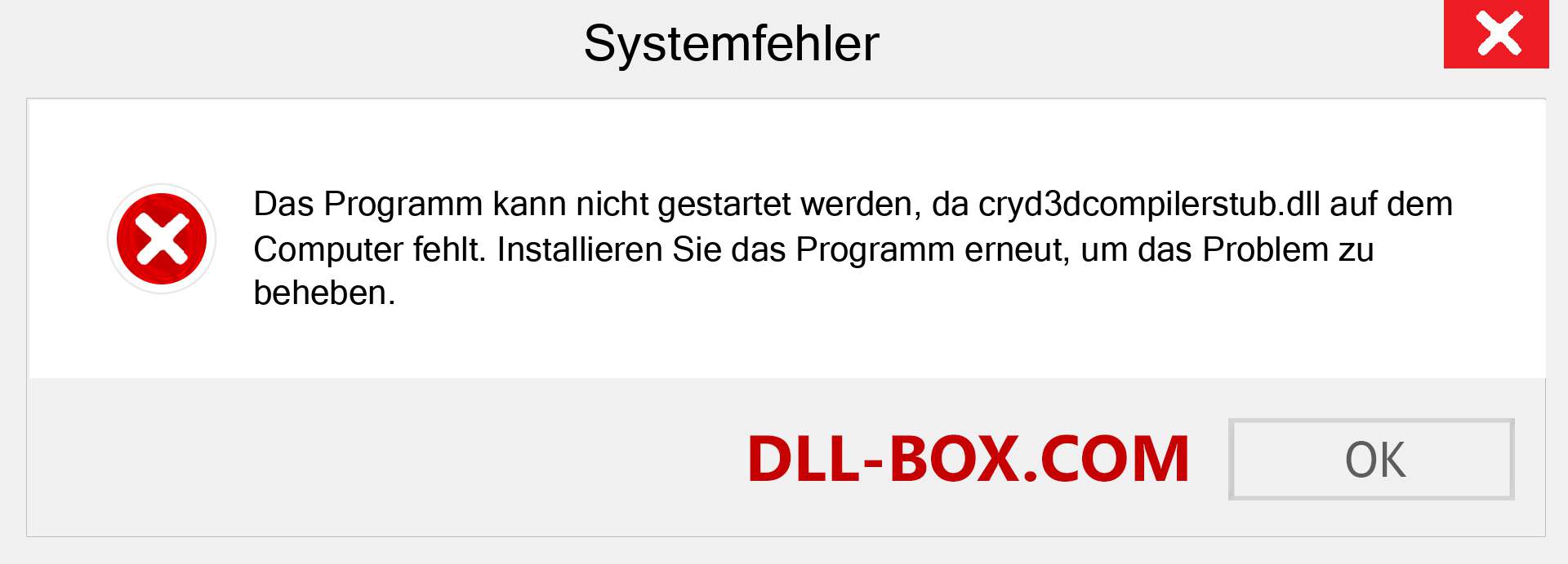 cryd3dcompilerstub.dll-Datei fehlt?. Download für Windows 7, 8, 10 - Fix cryd3dcompilerstub dll Missing Error unter Windows, Fotos, Bildern